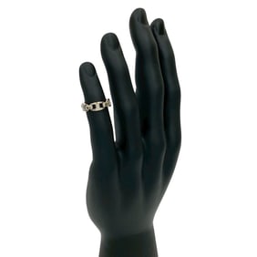HERMES Cassiopeia Silver 925 Ring, Size 6, Women's, 90400