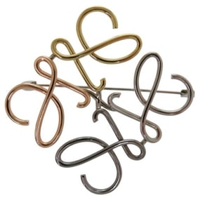 LOEWE Anagram H17837 Metal Multicolor Brooch 0770LOEWE