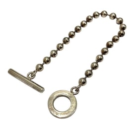 GUCCI Brit Toggle Bracelet with Ball Chain, 925 Sterling Silver, 14.65g Total Weight, JA-23643