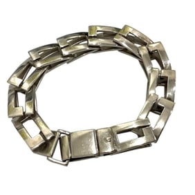 GUCCI G motif bracelet in SV925, total weight 45.3g, JA-23339