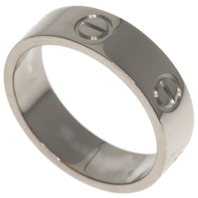 Cartier Love Ring #59 18K White Gold Women's
