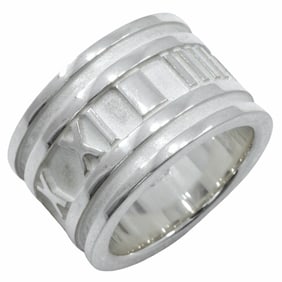 Tiffany & Co. Atlas Wide Ring, Size 8, Sterling Silver, Approx. 11.0g, Women's