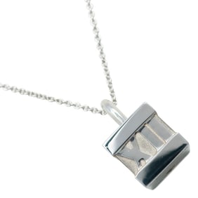 Tiffany & Co. Atlas Lock Necklace, 925 Sterling Silver, Approx. 11.7g, Women's