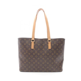 Louis Vuitton Luco Tote Bag, Coated Canvas and Leather, Monogram, Women's, Brown, M51155