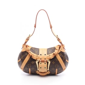 Louis Vuitton Leonor Shoulder Bag, Coated Canvas and Leather, Monogram, Women's, Brown, M92394