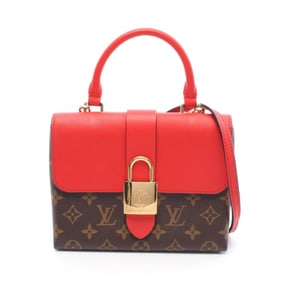 Louis Vuitton Rocky BB Handbag, Coated Canvas and Leather, Monogram, Women's, Brown Red, M44322