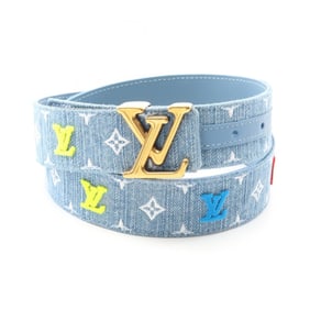 Louis Vuitton Santur LV New Wave Belt, Women's Denim Blue, Multicolor, M0146