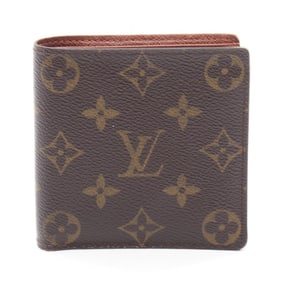 Louis Vuitton Porte-Bie Carte Credit Monet Bifold Wallet, Coated Canvas, Monogram, Brown,