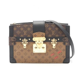Louis Vuitton Trunk Clutch Shoulder Bag, Coated Canvas and Leather, Monogram Reverse, Women's, Brown