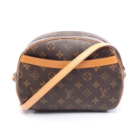 Louis Vuitton Blois Shoulder Bag, Coated Canvas and Leather, Monogram, Women's, Brown, M51221
