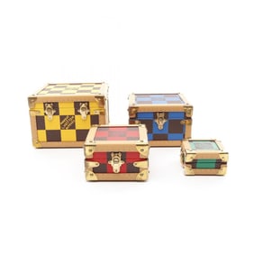 Louis Vuitton Mar Pyramid Damier Pop Suitcase, Coated Canvas and Leather, Men's, Yellow Multicolor,