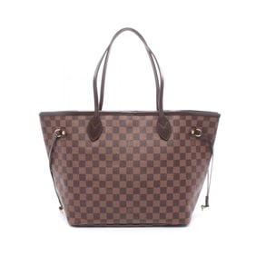 Louis Vuitton Neverfull MM Cerise Tote Bag, Coated Canvas, Leather, Damier, Women's, Brown, N41358