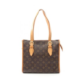 Louis Vuitton Popincourt Au Tote Bag, Coated Canvas and Leather, Monogram, Women's, Brown, M40007