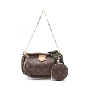 Louis Vuitton Multi Pochette Accessoires Shoulder Bag in Coated Canvas with Monogram Design, Brown