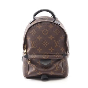 Louis Vuitton Palm Springs Mini Backpack, Coated Canvas and Leather, Monogram, Women's, Brown Black,