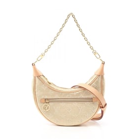 Louis Vuitton Loop Shoulder Bag, Coated Canvas and Leather with Monogram Jacquard, Gold, Women's,