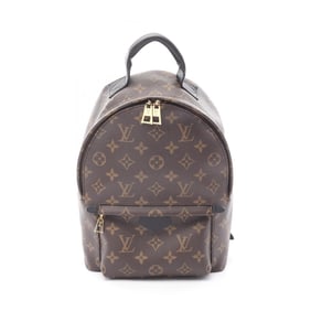 Louis Vuitton Palm Springs PM Backpack, Coated Canvas and Leather, Monogram, Women's, Brown Black,