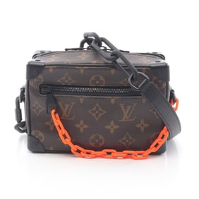 Louis Vuitton Mini Soft Trunk Shoulder Bag in Coated Canvas and Leather with Monogram Solar, Men's,