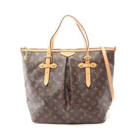 Louis Vuitton Palermo GM Shoulder Bag in Coated Canvas and Leather with Monogram Design, Brown,