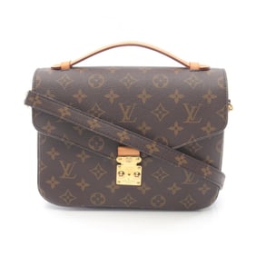 Louis Vuitton Metis MM Pochette Handbag in Coated Canvas and Leather with Monogram Design, Brown,