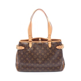 Louis Vuitton Batignolles Horizontal Shoulder Bag in Coated Canvas and Leather with Monogram Design,