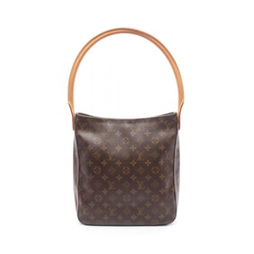 Louis Vuitton Looping GM Shoulder Bag in Coated Canvas and Leather with Monogram Design, Brown,