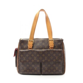 Louis Vuitton Multiplicite Handbag, Coated Canvas and Leather, Monogram, Women's, Brown, M51162