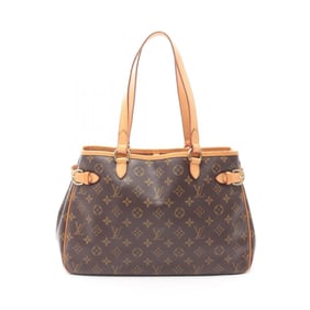 Louis Vuitton Batignolles Horizontal Shoulder Bag in Coated Canvas and Leather with Monogram Design,