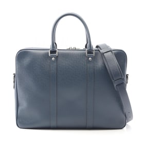 Louis Vuitton Porte-Document Voyage PM Business Bag in Taiga Leather, Blue, Men's, M30639