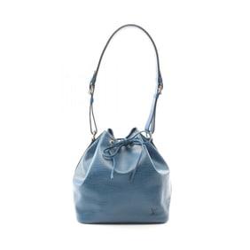 Louis Vuitton Petit Noé Shoulder Bag in Epi Leather, Blue, Women's, M44105
