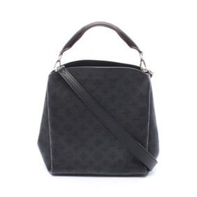 Louis Vuitton Babylon PM Mahina Leather Handbag, Women's, Black, M50031