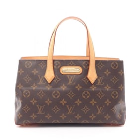 Louis Vuitton Wilshire PM Handbag, Coated Canvas and Leather, Monogram, Women's, Brown, M45643