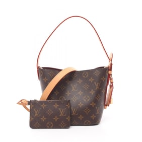 Louis Vuitton All-in BB Handbag, Coated Canvas and Leather, Monogram, Women's, Brown, M12925