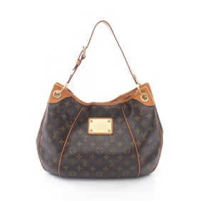 Louis Vuitton Galliera PM Shoulder Bag in Coated Canvas and Leather with Monogram Design, Brown,