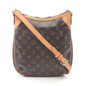 Louis Vuitton Odeon PM Shoulder Bag in Coated Canvas and Leather with Monogram Design, Brown, M56390