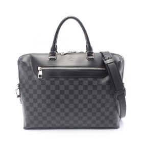 Louis Vuitton PDJ NM Porte-Document Jour Briefcase in Coated Canvas and Leather with Damier Graphite