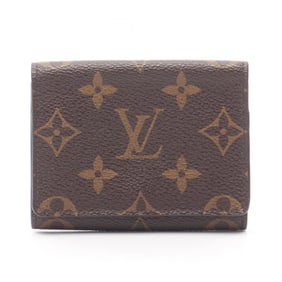 Louis Vuitton Envelope Carte de Visite Business Card Case, Leather Monogram, Brown, Men's/Women's,