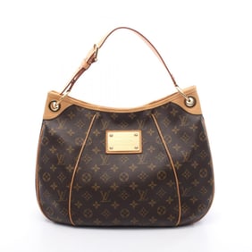 Louis Vuitton Galliera PM Shoulder Bag in Coated Canvas and Leather with Monogram Design, Brown,
