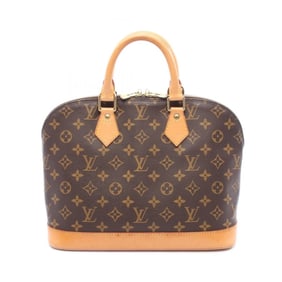 Louis Vuitton Alma PM Handbag in Coated Canvas and Leather with Monogram Design, Brown, M51130