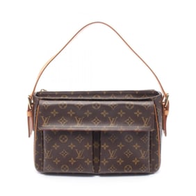 Louis Vuitton Viva Cite GM Shoulder Bag in Coated Canvas and Leather with Monogram Design, Brown,