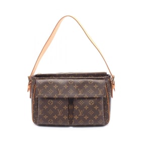 Louis Vuitton Viva Cite GM Shoulder Bag in Coated Canvas and Leather with Monogram Design, Brown,