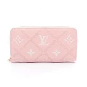 Louis Vuitton Zippy Wallet, Round Long Leather, Monogram Empreinte, Women's, Pink, M81138