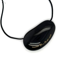 Elsa Peretti for Tiffany & Co Black Lacquer Bean Necklace