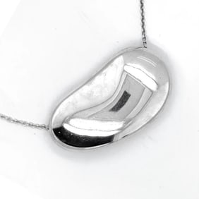 Tiffany & Co Elsa Peretti Sterling Bean Necklace