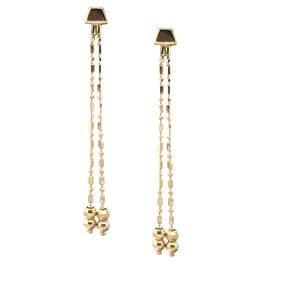 18k Tassle Earrings
