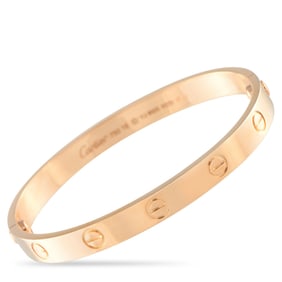 Cartier LOVE 18K Rose Gold Bracelet Size 16 CA16-090525