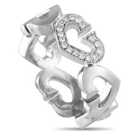 Cartier C de Cartier 18K White Gold Diamond Ring CA15-090225