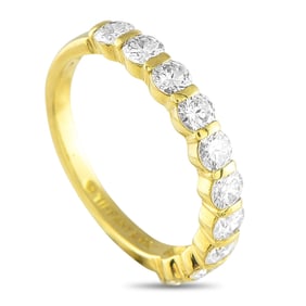 Tiffany & Co. 18K Yellow Gold 1.0ct Diamond Band Ring TI15-082025