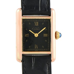 Cartier Must de Cartier Tank Rose Gold Vermeil Quartz Watch 1613