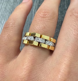 Chimento Diamond and 18K Gold Flex Chain Band
